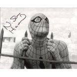 Spiderman-8x10 inch photo signed by Nicholas Hammond as Spiderman. Good Condition