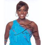 , A 10 x 8 colour photo and signed by Mica Paris signed photo celebrity autographs Good condition