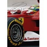 Filipe Massa Ferrari F1 genuine signed authentic autograph photo, A 20cm x 30cm photo clearly signed
