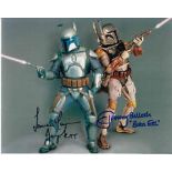 Star Wars Jeremy Bulloch Temuera Morrison signed authentic autograph photo, An 10 x 8 photo