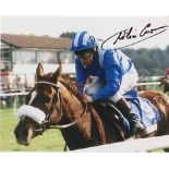 Horse Racing Willie Carson genuine authentic signed photo, An 10 x 8 colour photo of Willie Carson