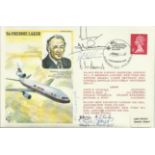 1979 Freddie Laker Historic Aviator cover flown from Gatwick to Miami and return aboard a Laker