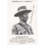 Havildar Gaje Ghale VC 5th Royal Gurhka Rifles Signed VC Signed Brooklet VC Postcard  # 4 on the