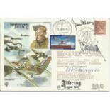 James Ginger Lacey Multisigned Historic Aviator cover, Hans Rossbach variation, numbered 2 of 10