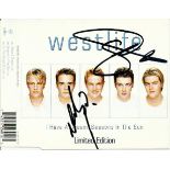 Westlife CD inlay for I have a Dream signed by 2. Good condition Est £4-6