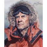 Sir Ranulph Fiennes. 10”x8” picture during polar expedition. Excellent. Est £10-12