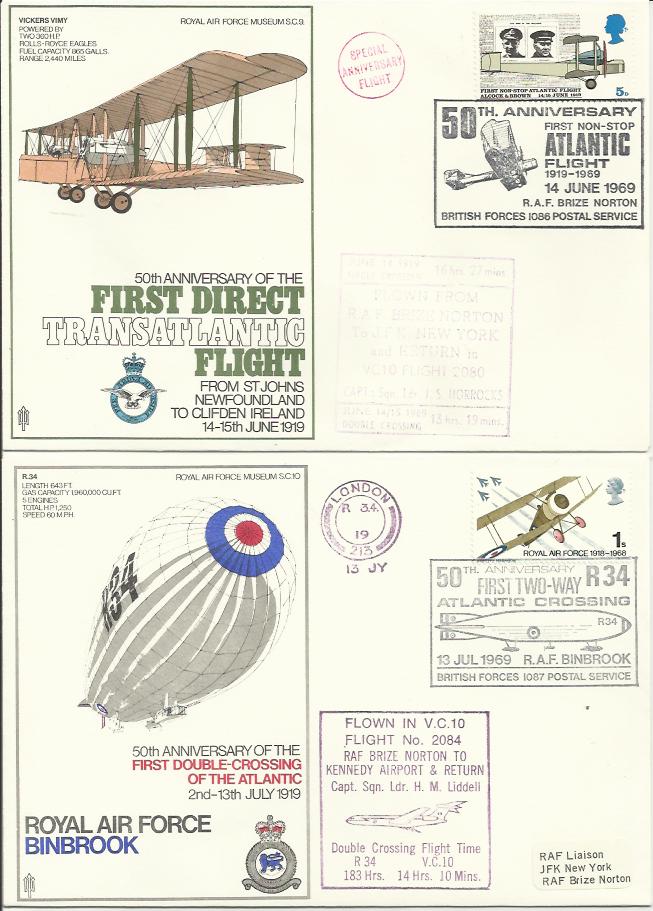 RAF SC Station collection of flown covers in RAF hanger type album, Some signed by pilots, many have - Image 3 of 5