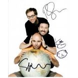An Idiot Abroad 8x10 photo of cast from An Idiot Abroad, signed by Ricky Gervais, Stephen Merchant