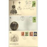 South African FDCs in Black Album. Collection of 90 cover all Full Set First Day covers from