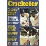 Angus Fraser and Bob Woolmer signed inside page of Cricketer magazine dated May 1998. Good condition