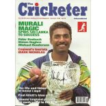 Muttiah Muralitharan signed front cover of the Cricketer magazine dated October 1998. Good condition