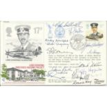 14 Battle of Britain Pilots Crew signed cover AC29 47th Anniv of Battle of Britain 13 Oct 87 BFPS