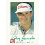 Padraig Harrington signed 7 x 5 Wilson colour promo photo. Good condition Est. £10 - 15