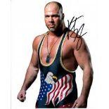 Kurt Angle 8x10 photo of Kurt, signed by the wrestler in UK. Good condition Est. £25 - 30
