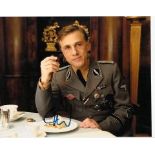Christophe Waltz 10x8 photo of Christophe from Inglorious Bastards, signed by him in London. Good