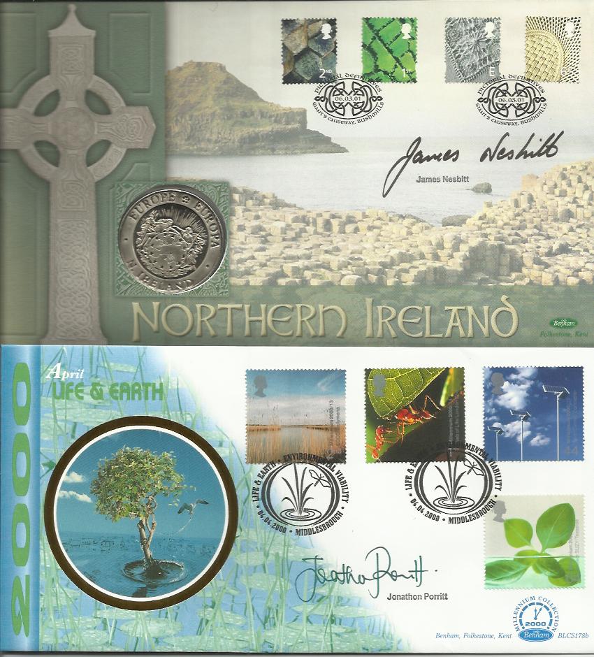 Benham signed Official Coin cover FDCs. Collection of 18 including Benham Official signed FDC C01/