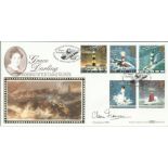 Clare Francis MBE signed Grace Darling Heroine of the Farne Islands FDC. Bamburgh, Northumberland