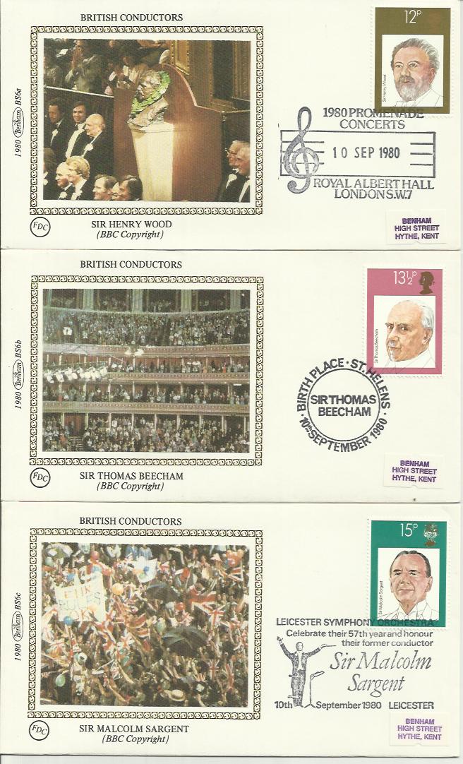 Benham Small Silk FDC 1980/81 Collection of 50+ FDCs inc 1980 London Landmarks set, Famous Authors - Image 4 of 5