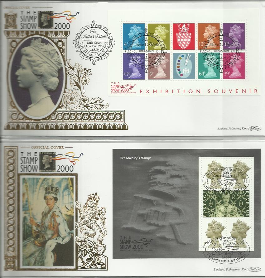 Benham Official Gold FDC collection of 70+covers in Black cover album. All have 22ct Gold borders to - Image 2 of 5
