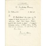Ursula Bloom signed ALS dated 31/12/1928. British Novelist. Good condition Est £5-9