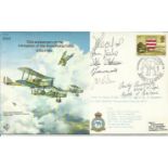 Flt Lt M F Anderson 604 Sqn Battle of Britain signed cover. B6b 70th Anniv Formation RFC Flown in