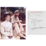 African Queen - Katherine Hepburn. Brief typed letter signed on headed paper together with 10”x8”