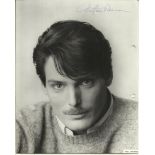 Christopher Reeves signed 10 x 8 b/w photo. Has hole punch marks to RH border which could be trimmed
