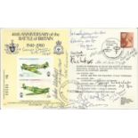 15 Battle of Britain Pilots signed 40th Anniversary of the Battle of Britain cover C82. 4 Oct 80-