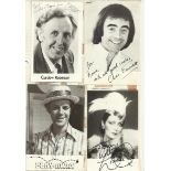 TV collection of 350+ signed TV & Radio celebrity photos, mainly 6 x 4 b/w. Few 10 x 8 and odd