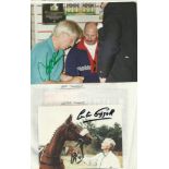 Sport collection consisting of signed photo of Jeff Thomson, Lester Piggott and Simon Shaw player