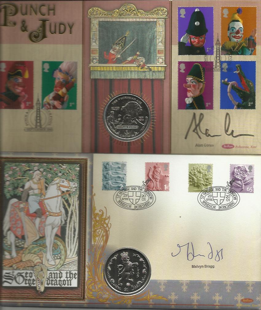 Benham signed Official Coin cover FDCs. Collection of nine inc. Babs Powell signed Benham official - Image 2 of 5