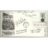 6 USAF Gulf War pilots signed Desert Shield cover. The United States Air Medal was awarded for