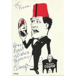 Tommy Cooper signed 6 x 4 b/w portrait photo dedicated to Fiona. Autographs Excellent, a few tape