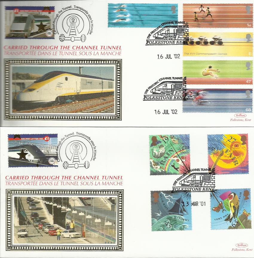 Benham Official Channel Tunnel FDCs. 20+ covers including 2001 Pond life Benham Channel Tunnel - Image 2 of 5