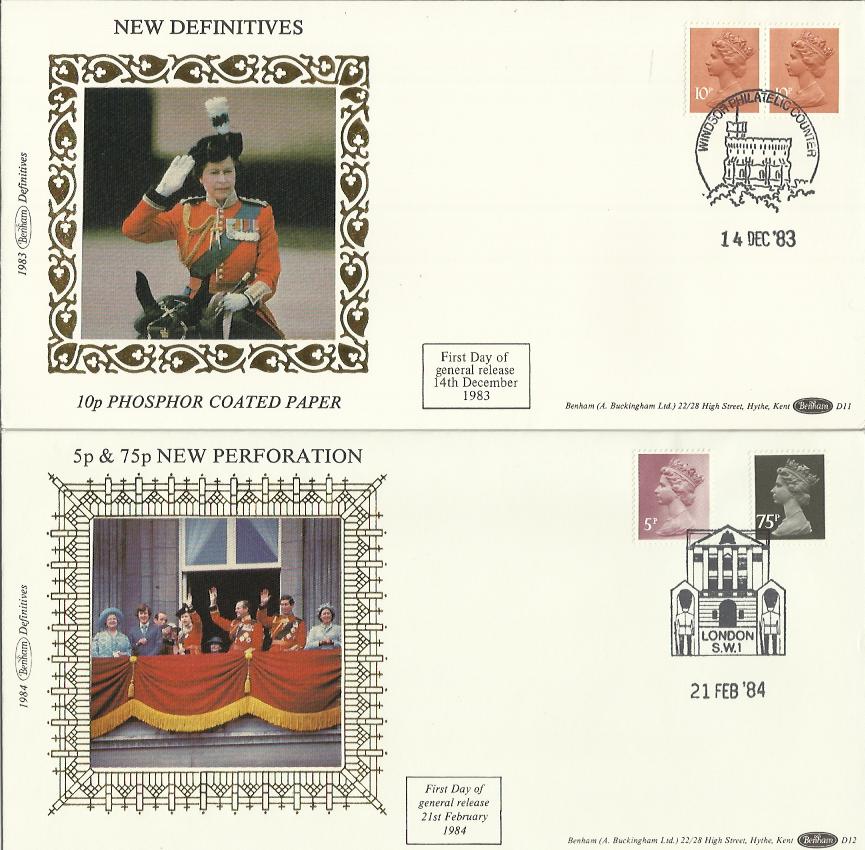 Benham Silk Official Definitive FDC collection of 34 official cover all with Silk illustrations