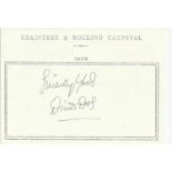 Diana Dors signed A6, half A4 size white sheet with Braintree & Bocking Carnival 1979 printed to top