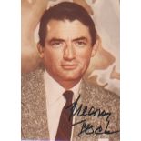 Gregory Peck. Sepia p/c portrait. Excellent. Est £30-35