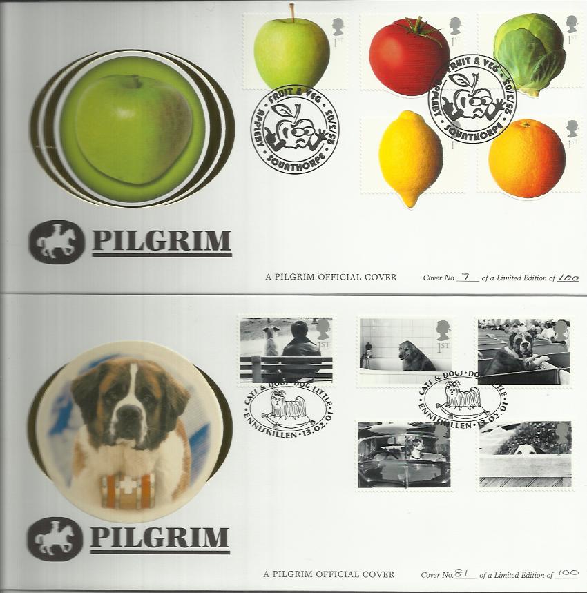 Benham Pilgrim Official 33+ FDCS Collection All Catalogue at £20+ each, including Fun Fruit and