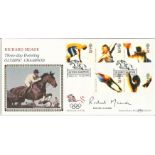 Richard J H Meade signed Olympic official FDC. Badminton postmark. Good condition Est. £5 - 10
