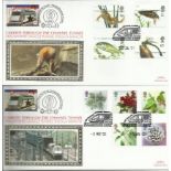 Benham Official Channel Tunnel FDCs. 20+ covers including 2001 Pond life Benham Channel Tunnel