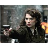 Hayley Atwell 10x8 photo of Hayley as Agent Carter, signed by her in London. Good condition Est. £28