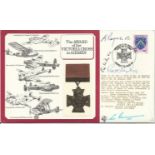 DM3 Award of the Victoria Cross to Airman Signed 4 Victory Cross Holders. 15 Aug 84 Commemorating