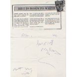 Reg Kray. A4 sheet of paper with photocopied article concerning gangster Reg Kray. Stapled to bottom