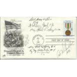 8 USAF Gulf War pilots signed to Desert Storm cover. The United States Air Medal was awarded for