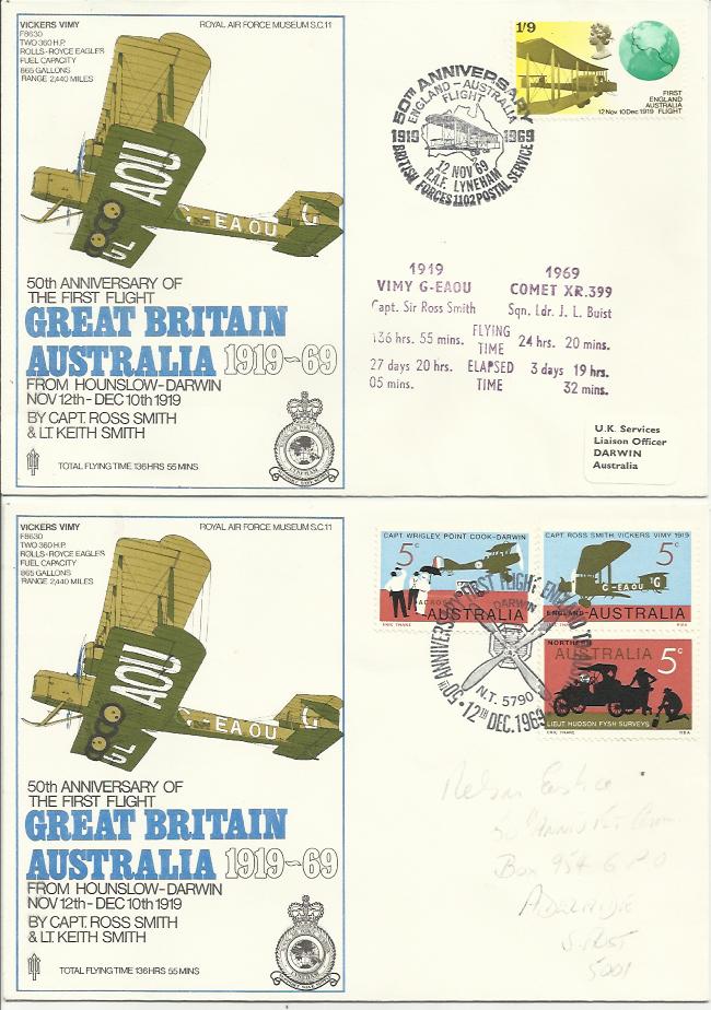 RAF SC Station collection of flown covers in RAF hanger type album, Some signed by pilots, many have - Image 4 of 5