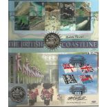 Benham signed Official Coin cover FDCs. Collection of nine inc. Babs Powell signed Benham official