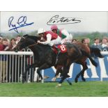 Ray Cochrane and Pat Eddery signed 10x8 colour photo. Good condition Est £10-15