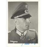 Gen Alfred Müller KC OL signed 6 x 4 b/w portrait photo. 23 November 1915 - 2 July 1997 was a highly