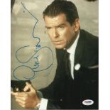 Pierce Brosnan signed 10 x 8 colour photo as James Bond. Has PSA/DNA certificate. . Good condition