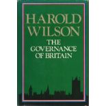 Sir Harold Wilson signed hardback book The Governance of Britain. Good Condition